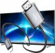 Kabel Hoco HOCO kabel Lightning do HDMI 1080p UA27 2 m stalowy szary 1