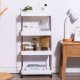 ModernHome Plastikowy regał łazienkowy z 4 półkami kółka 3