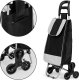 ModernHome Wózek na zakupy torba 25l na 6 kółkach metalowy stelaż ModernHome 6