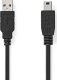 Kabel USB Nedis Nedis CCGL60300BK30 kabel USB 3 m USB 2.0 USB A Mini-USB B Czarny 1