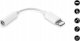 Adapter USB Apple Lightning - Jack 3.5mm Biały  (CHS-1001) 9