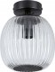 Lampa sufitowa Paulmann Oprawa sufitowa łazienkowa RUYA E14 max.20W IP44 230V czarny matowy / szkło 1