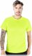 R.E.I.S. TS-PORTO-SS - T-shirt z siateczki doskonała wentylacja męski dzianina 100% poliester 130-135 g/m2 okrągły dekolt - żółty S 1