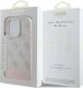 Guess Guess GUHCP16LG4GLPI iPhone 16 Pro 6.3" różowy/pink hardcase 4G Bottom Stripe 4