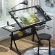 Biurko DNA DNA PRO DESK 1 biurko stół kreślarski z szufladami szkło hartowane 120x60 cm 5