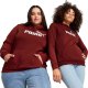Puma Bluza damska Puma ESS Logo Hoodie FL bordowa 586789 13 M 1