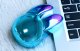 Mysz Mofii Bezprzewodowa Mysz MOFII + Bluetooth Rabbit M6DM Chromowana (Niebieska) 2