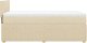 vidaXL vidaXL Łóżko kontynentalne z materacem, kremowe, tkanina, 90x190 cm 7