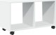 vidaXL vidaXL Szafka na kółkach, biała 72x33x42,5 cm, materiał drewnopochodny 1