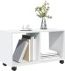 vidaXL vidaXL Szafka na kółkach, biała 72x33x42,5 cm, materiał drewnopochodny 3