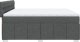 vidaXL vidaXL Łóżko kontynentalne z materacem, ciemnoszara tkanina 200x200 cm 7