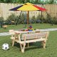 vidaXL vidaXL Parasol ogrodowy dla dzieci, na drewnianym słupku, 120x140 cm 1