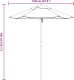 vidaXL vidaXL Parasol ogrodowy dla dzieci, na drewnianym słupku, 120x140 cm 8