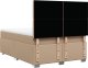 vidaXL Łóżko kontynentalne z materacem cappuccino 140x190cm 10