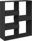 vidaXL Regał na książki/przegroda, czarny, 100x33x115 cm 2