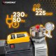Powermat AGREGAT MALARSKI PISTOLET HYDRODYNAMICZNY 1500W WĄŻ 15M 225BAR 3X DYSZA 5