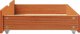 vidaXL vidaXL Szuflady pod łóżko, 2 szt., woskowy brąz, 80x55x16 cm, sosna 5