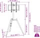 vidaXL vidaXL Stojak z uchwytem na TV 37-65'', rozstaw VESA 400x400 mm, 40 kg 10