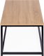ModernHome Stół kawowy ława duży brązowy blat metalowy stelaż ModernHome 3