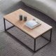 ModernHome Stół kawowy ława duży brązowy blat metalowy stelaż ModernHome 7