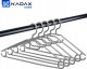 Kadax 5x KADAX Wieszaki Na Ubrania Obrotowe Plastikowe Ubraniowe Odzieżowe Szare 5