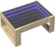 vidaXL Stolik kawowy z LED Infinity, dąb sonoma, 70x53x30 cm 3