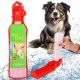 Springos Butelka na wodę dla psa, kota z poidełkiem, turystyczna 500 ml bidon czerwony UNIWERSALNY 1
