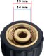 Rosfix REDUKCJA ADAPTER GNIAZDO M22 NA SZYBKOZŁACZE SZYBKOZŁACZKA 1/4 DO KARCHER 2