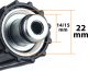 Rosfix WĄŻ WYSOKOCIŚNIENIOWY 5M CLICK-M22 QUICK CONNECT KARCHER K2 K3 K4 K5 K6 K7 1