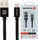 Kabel USB Swissten USB-A - USB-C 0.2 m Czarny (71521101) 22