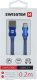 Kabel USB Swissten USB-A - USB-C 0.2 m Czarny (71521101) 4