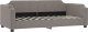 vidaXL Sofa rozsuwana z szufladami, taupe, 100x200 cm, tkanina 5
