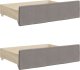 vidaXL Sofa rozsuwana z szufladami, taupe, 100x200 cm, tkanina 9