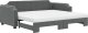 vidaXL Sofa rozsuwana z materacami, ciemnoszara, 100x200 cm, tkanina 2