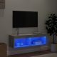 vidaXL Szafka TV z oświetleniem LED, szarość betonu, 100x30x30 cm 3