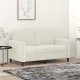 vidaXL Sofa 2-osobowa, kremowy, 120 cm, tapicerowana aksamitem 1