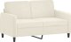 vidaXL Sofa 2-osobowa, kremowy, 120 cm, tapicerowana aksamitem 2