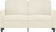 vidaXL Sofa 2-osobowa, kremowy, 120 cm, tapicerowana aksamitem 3