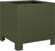 vidaXL Donica ogrodowa, oliwkowozielona, 30x30x30 cm, stalowa 6