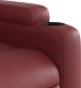 vidaXL Podnoszony fotel rozkładany, winna czerwień, sztuczna skóra 11