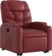 vidaXL Podnoszony fotel rozkładany, winna czerwień, sztuczna skóra 4