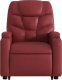 vidaXL Podnoszony fotel rozkładany, winna czerwień, sztuczna skóra 9