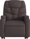 vidaXL Podnoszony fotel masujący, rozkładany, ciemnobrązowy, tkanina 9