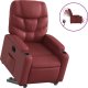 vidaXL Rozkładany fotel pionizujący, elektryczny, bordowy 2