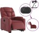 vidaXL Rozkładany fotel pionizujący, elektryczny, bordowy 6