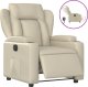 vidaXL Elektryczny fotel rozkładany, kremowy, obity sztuczną skórą 2