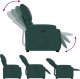 vidaXL Podnoszony fotel masujący, elektryczny, rozkładany, zielony 7