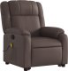 vidaXL Podnoszony fotel masujący, rozkładany, brązowy, ekoskóra 4