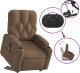 vidaXL Podnoszony fotel masujący, elektryczny, rozkładany, brązowy 11