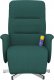 vidaXL Rozkładany fotel masujący z podnóżkiem, ciemnozielony, tkanina 3